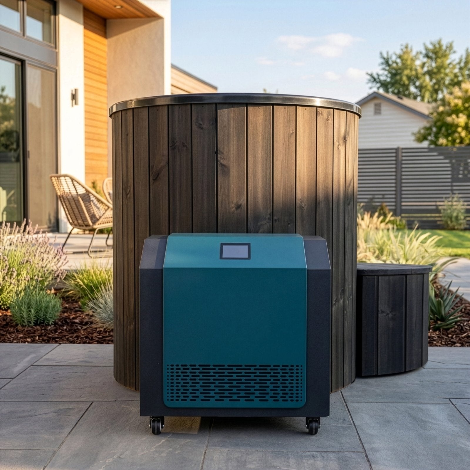 SaunaLife S1N - Cold Plunge - (1 Person) Cold Plunges sauna Black - Reset Peak