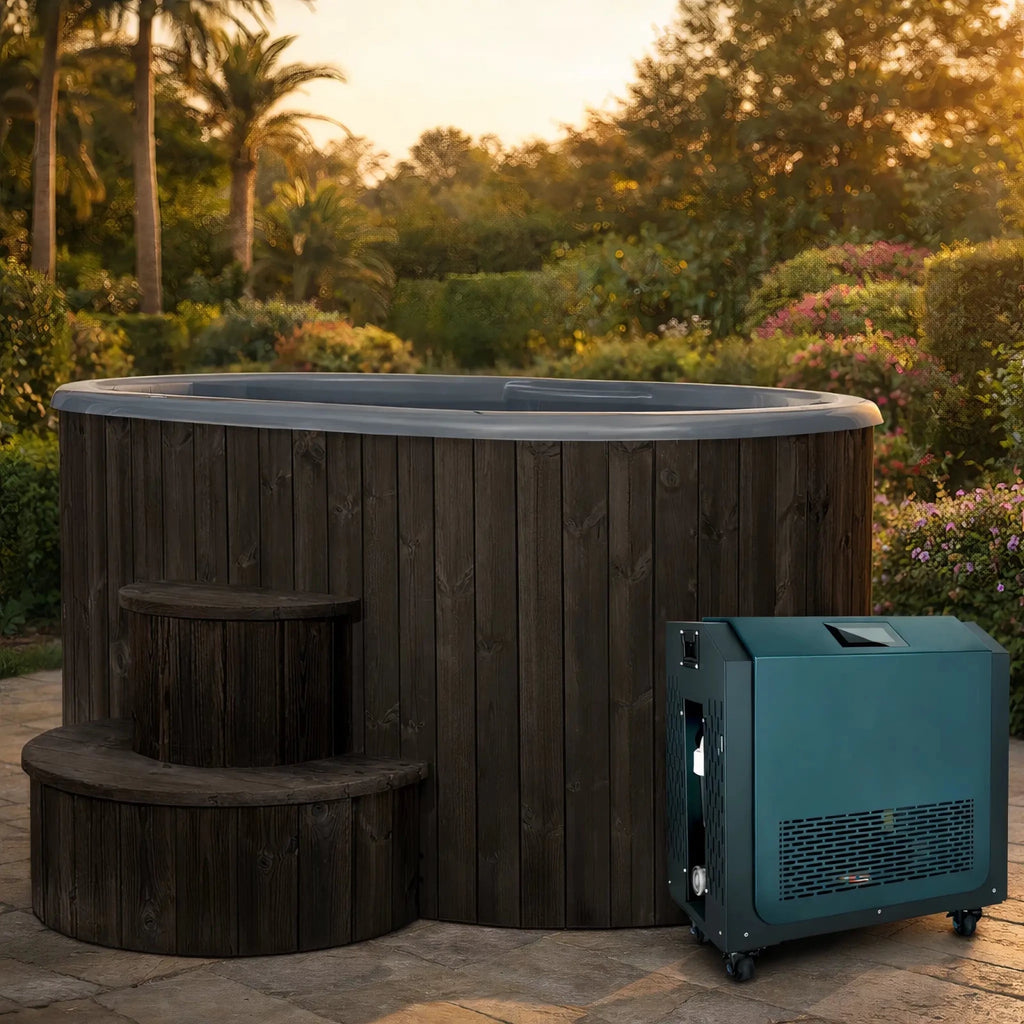 SaunaLife S2B - Cold Plunge - (2 Person) Cold Plunges sauna Black - Reset Peak